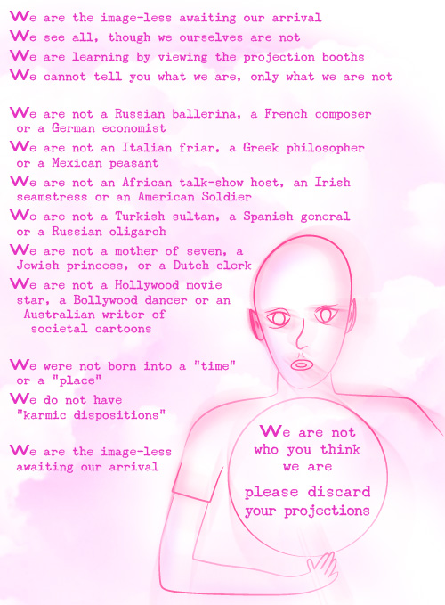 We are not who you think we are - please discard your projections