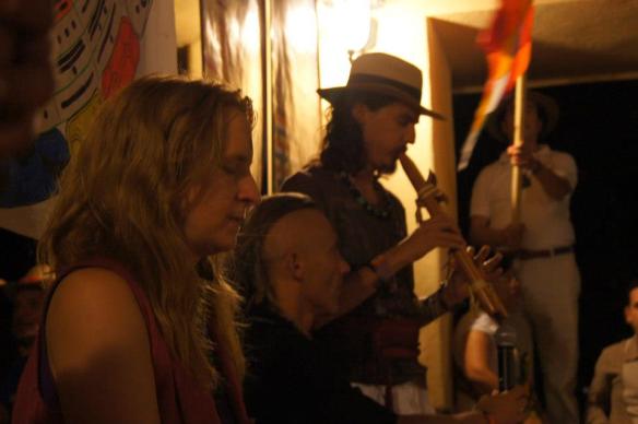 Gustavo Iq playing the flute