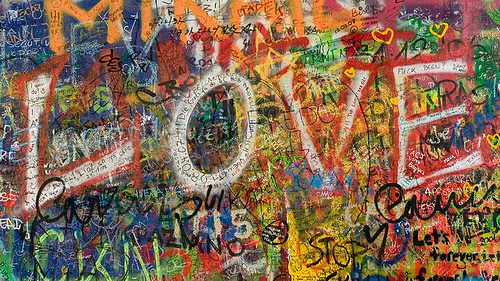 John Lennon wall in Prague
